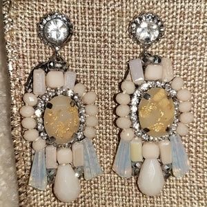 Pink statement earrings